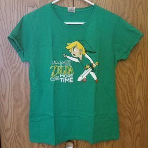 ❤️ Link " Call Me Zelda One More Time " Legend of Zelda Graphic T-shirt